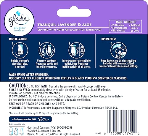 Vista 127 de Glade PlugIns - Repuestos de ambientador, con aceites esenciales y perfumados para el hogar y el baño, Sky & Sea Salt, 3.35 onzas líquidas, 5