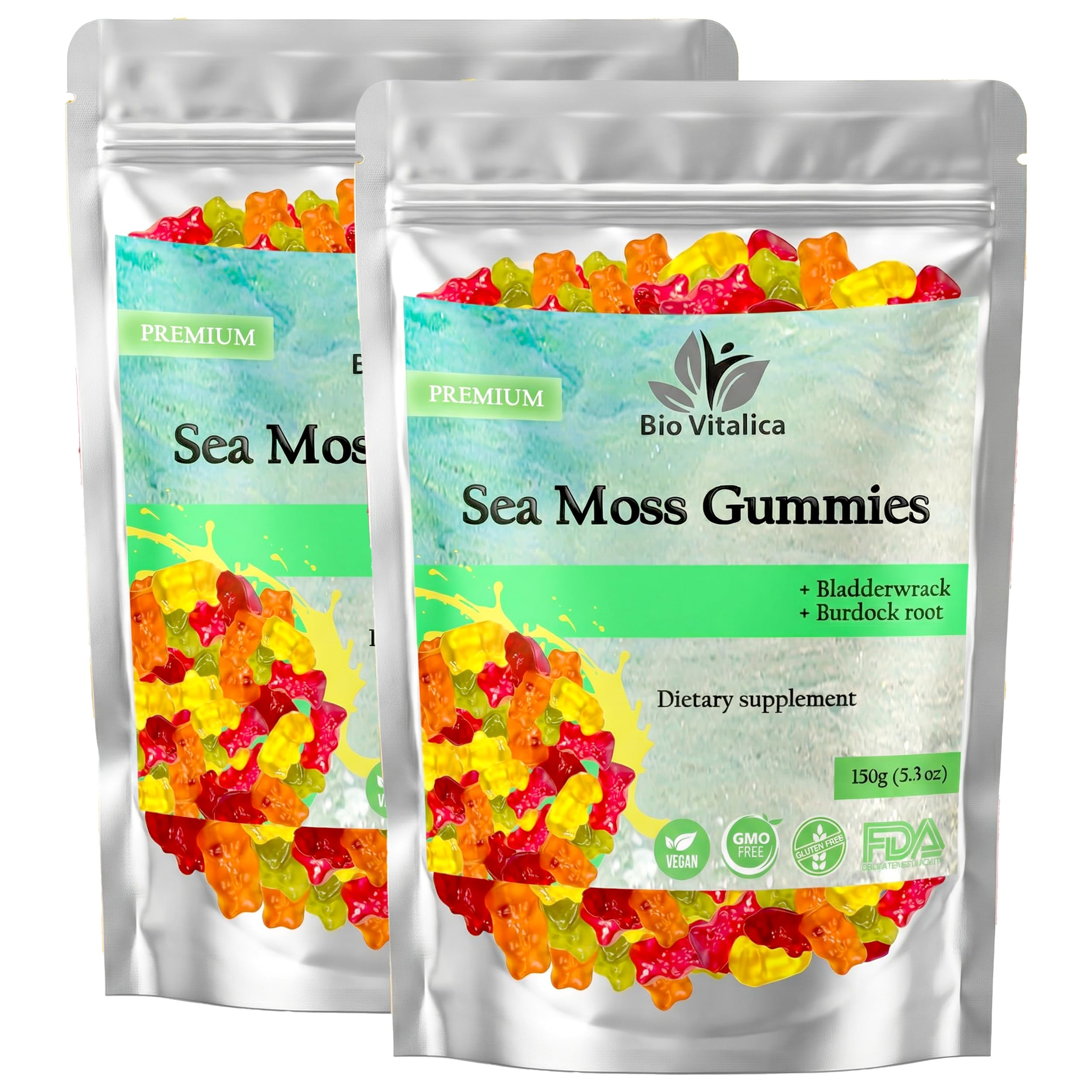 Amazon.com: BIO VITALICA Sea Moss Gummies – with Bladderwrack