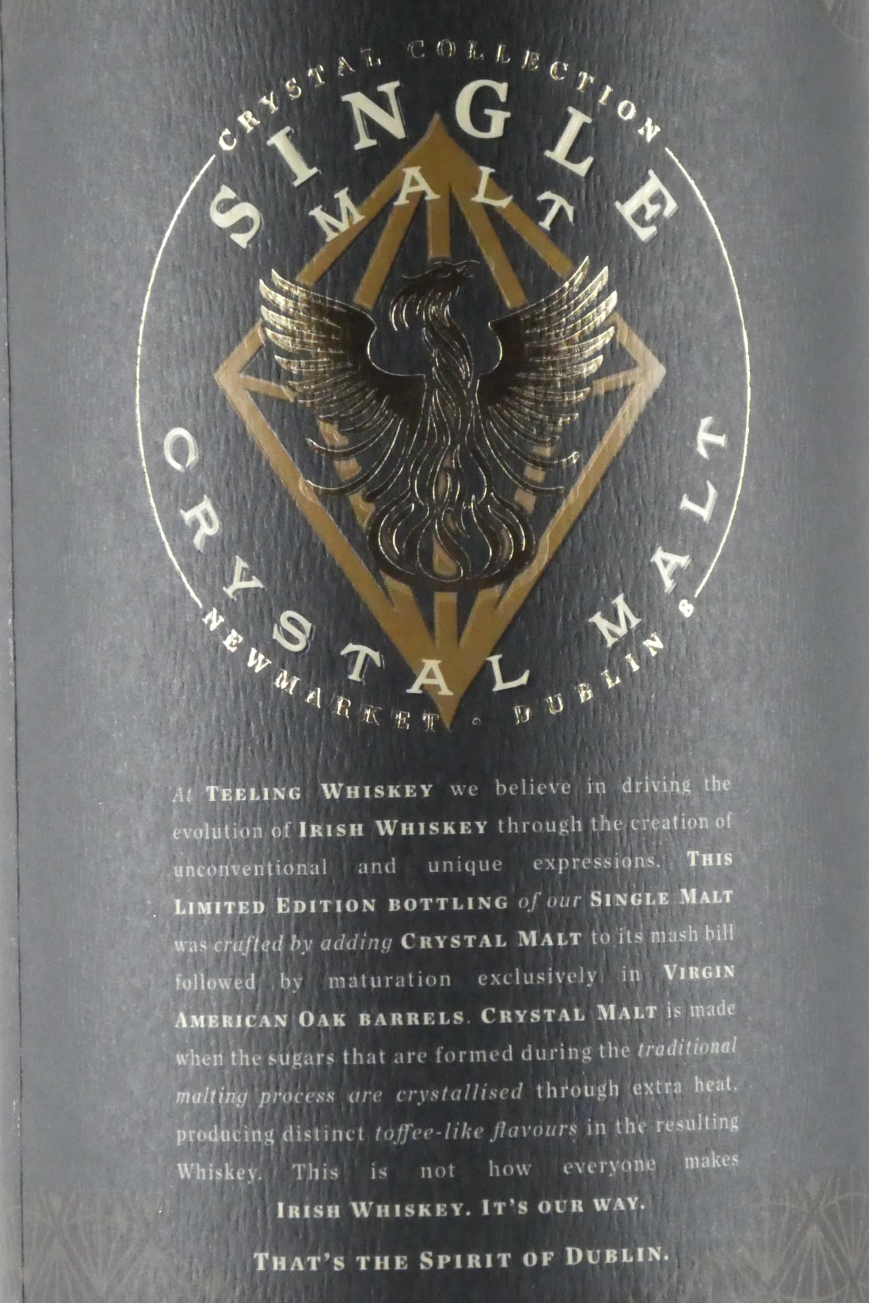 Teeling Whiskey SINGLE MALT CRYSTAL Irish Whiskey 46% Vol. 0,7l in Geschenkbox
