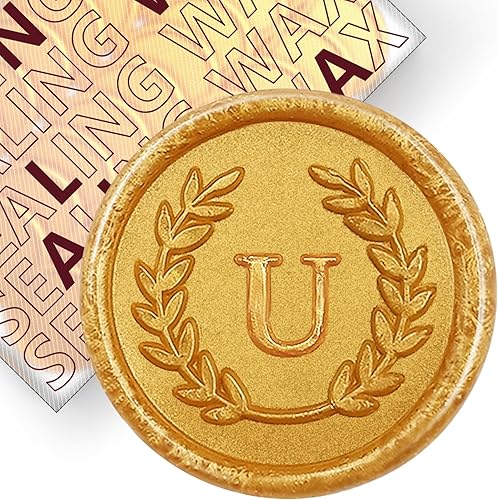 Miniatura 195 de 50 calcomanías adhesivas de cera con letra F, hechas a mano, sin necesidad de sellar, rasgar y usar calcomanías de cera para invitaciones de boda