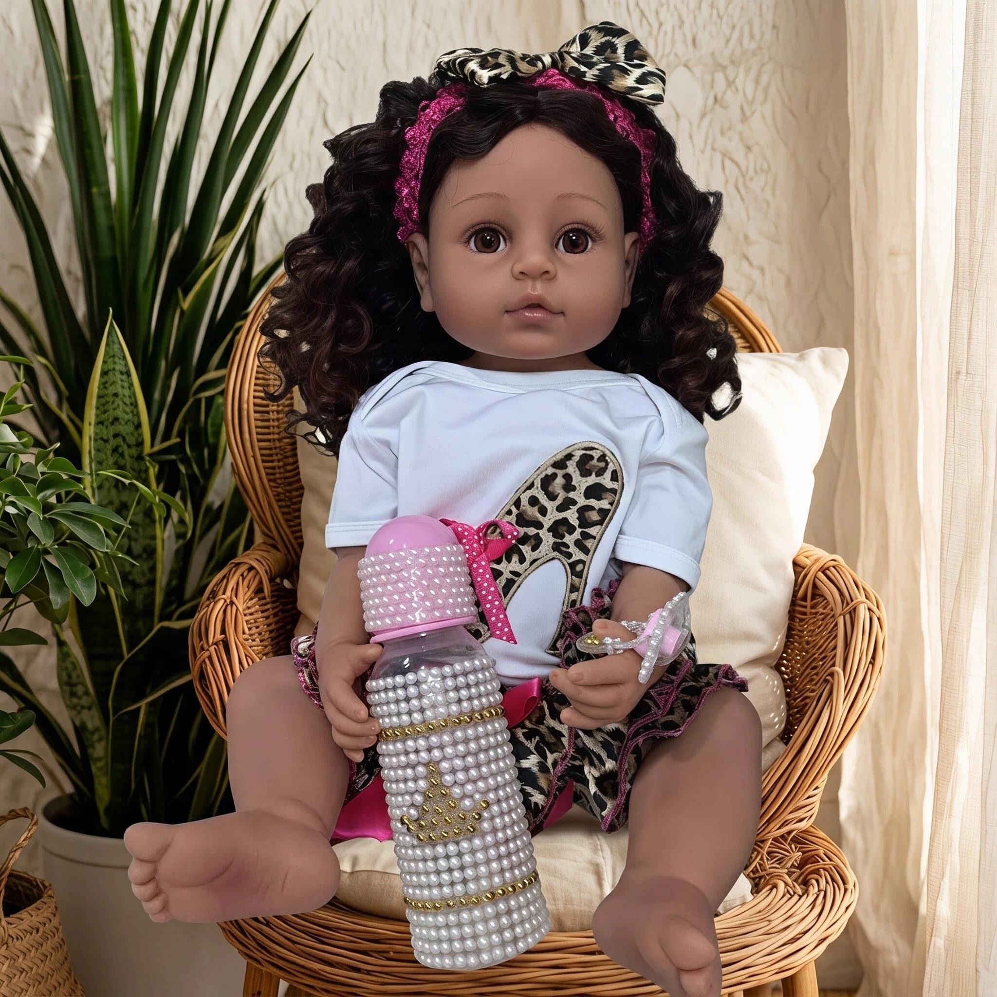 Amazon | Angelbaby 22インチ リアルなアフリカ系アメリカ人