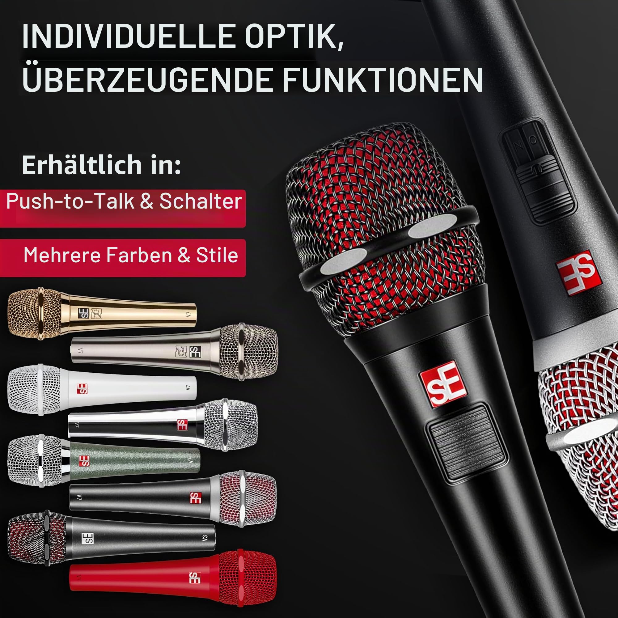 SE ELECTRONICS V7 Schwarz - Gesangsmikrofon