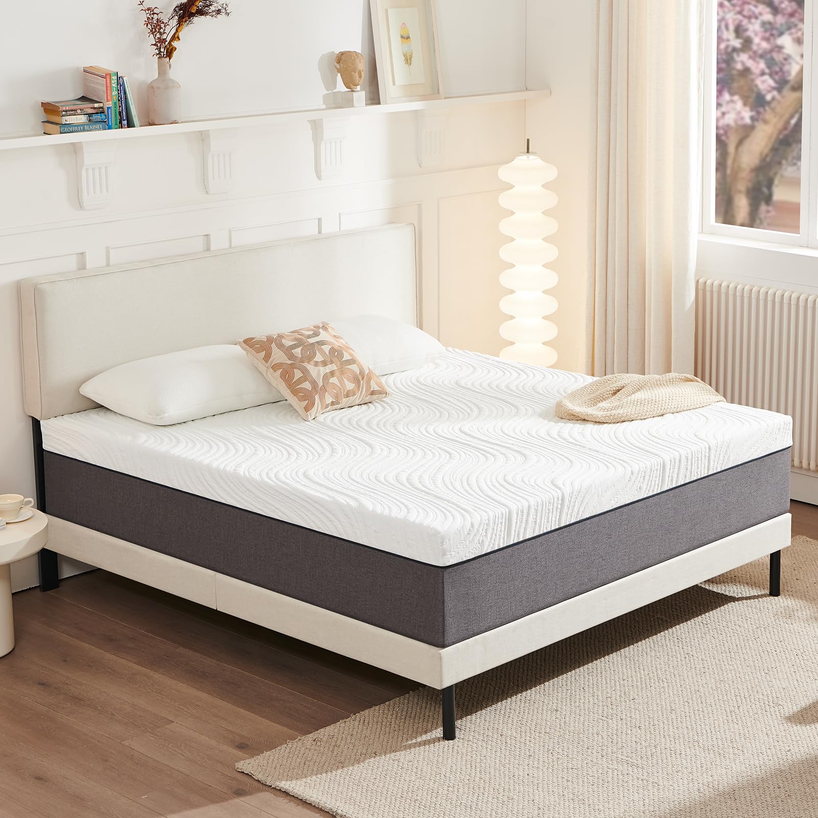 Twirest Colchón de 180 x 200, 20 cm de altura, colchón ortopédico de espuma fría | Colchón de 180 x 200, colchón de espuma fría, con funda lavable, capa superior de espuma viscoelástica H3