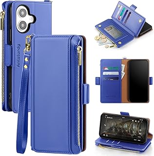 Antsturdy for iPhone 16 Phone Wallet Case Women,Ultramarine