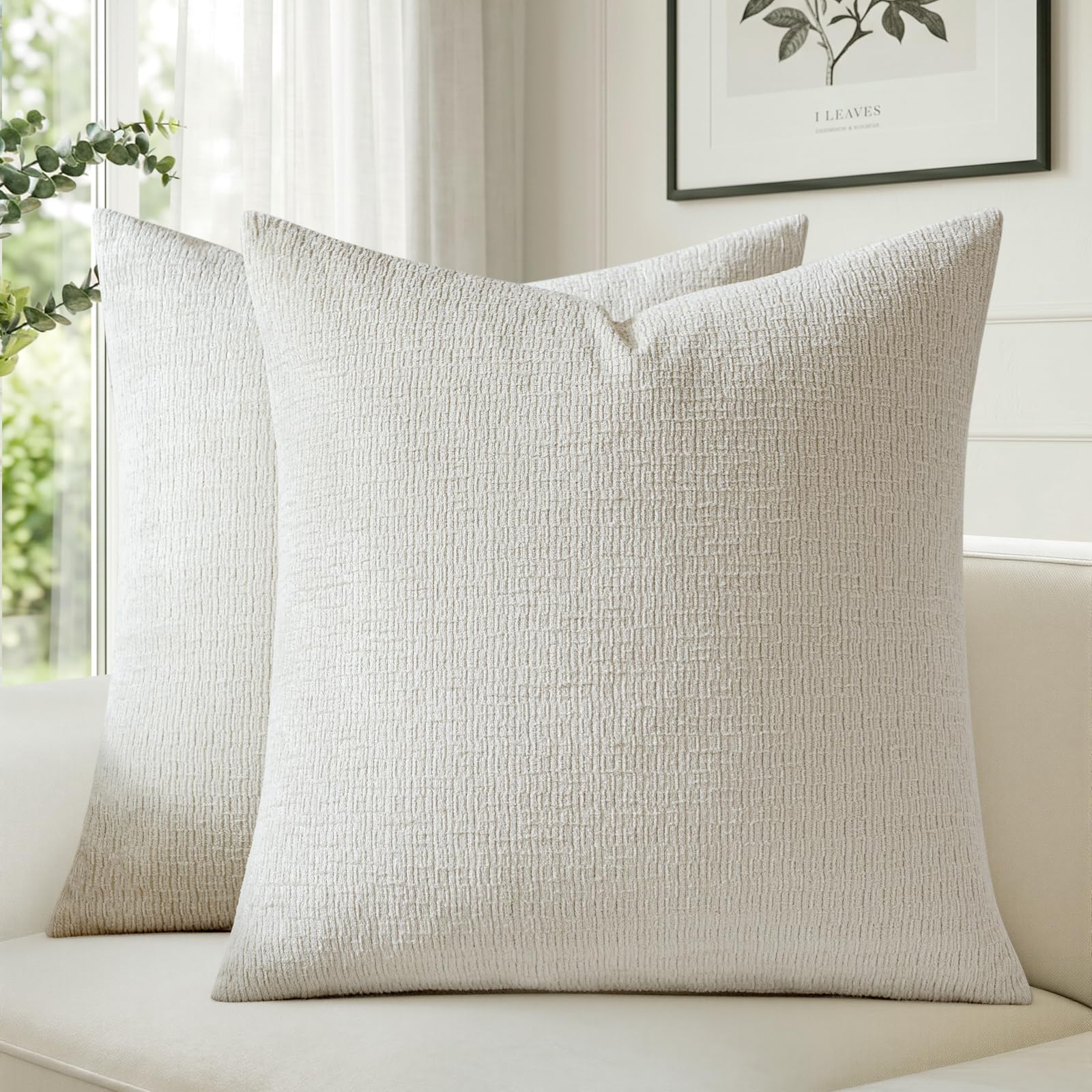 a moment Kissenbezug Lattice Chenille 2er Set