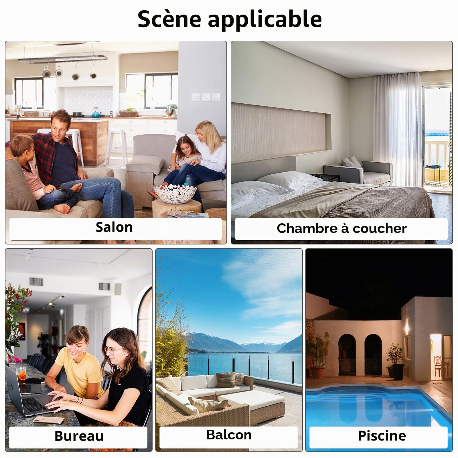 Ikodm Paravent 3 pièces 260 x 180 cm, cloison de séparation de balcon, paroi de séparation pliable, pour extérieur, bureaux, balcon, anthracite