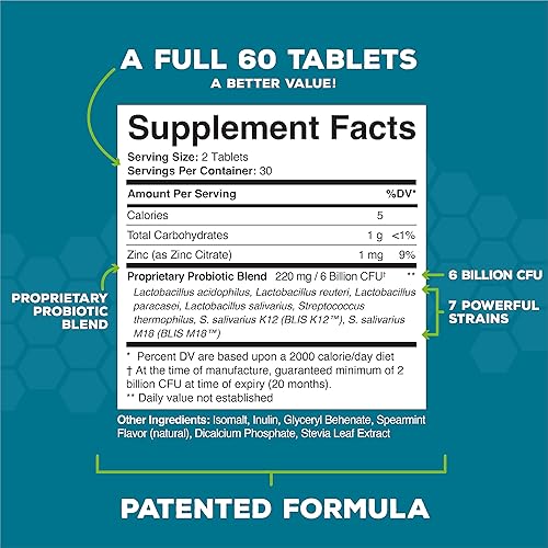 Miniatura 4 de Juego avanzado de tratamiento de mal aliento  La tableta de probióticos orales y aceite concentrado natural de boca y dientes OraRestore  Sabor a