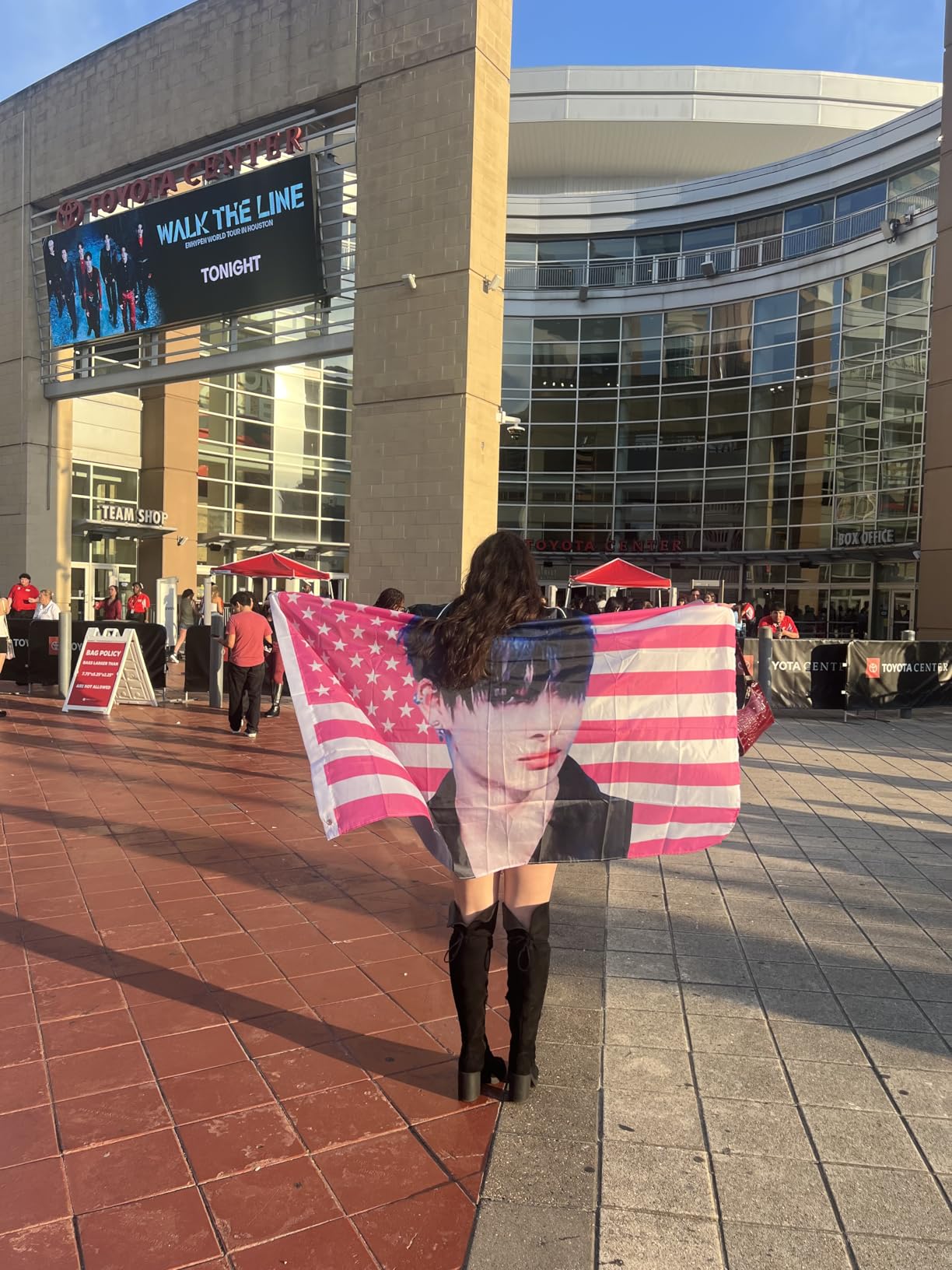Custom American Tapestry Flag with Picture photo review