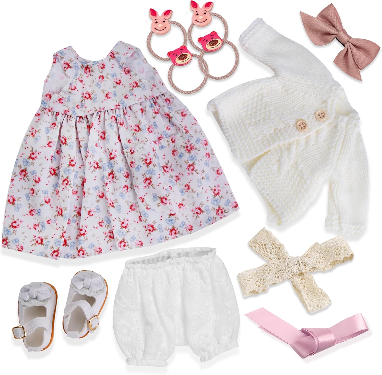 BlissfulPixie 12 inch Clothing Set Handmade Waldorf Doll Clothes with Beautiful Box for Girl Birthday Present-Alexa's Clothes Accessories