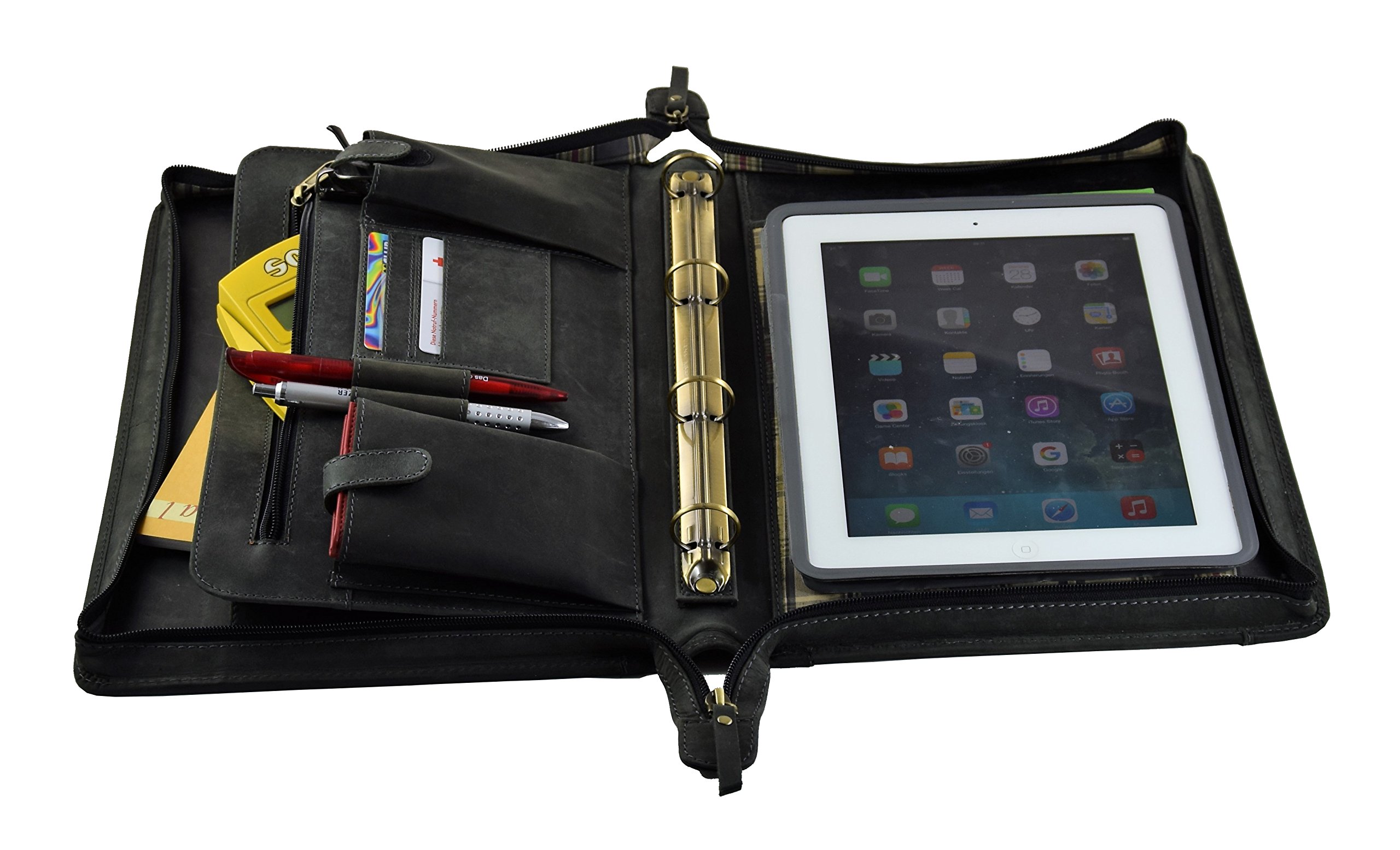 Menzo Classeur En Cuir, Cuir De Buffle Robuste, Classeur A