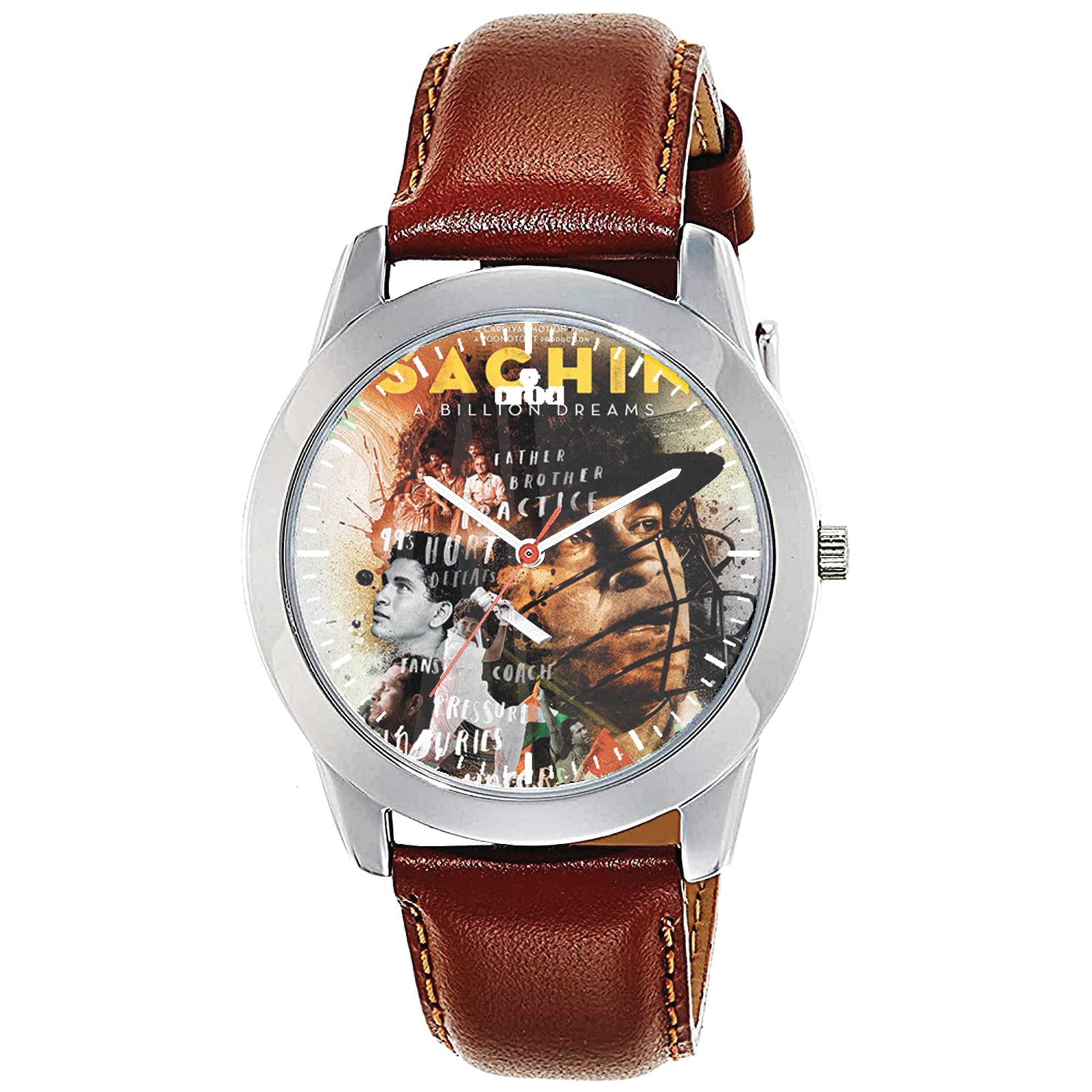 AROA Watch for Men with Sachin A Billion Dreams Model :942 in Steel Metal Type Brown Strap Analog Watch Black Dial for Men Stylish Watch for Boys (B0CFH8C851) Amazon Price History, Amazon Price Tracker