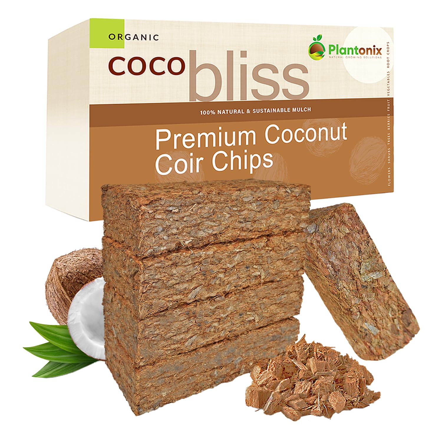 Amazon.com : Coco Chips for Plants (650gm Bricks, 5-Pack