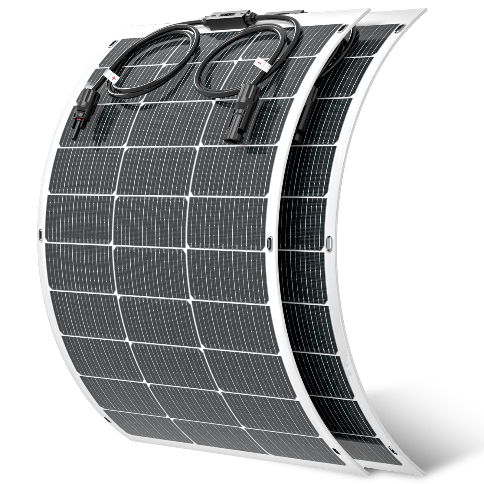 Elastyczny panel słoneczny, 2 sztuki, 100 W, 16 BB, składane panele słoneczne z włókna szklanego, lekkie, ultracienkie, do kampera, łodzi, balkonu, dachu, jachtu