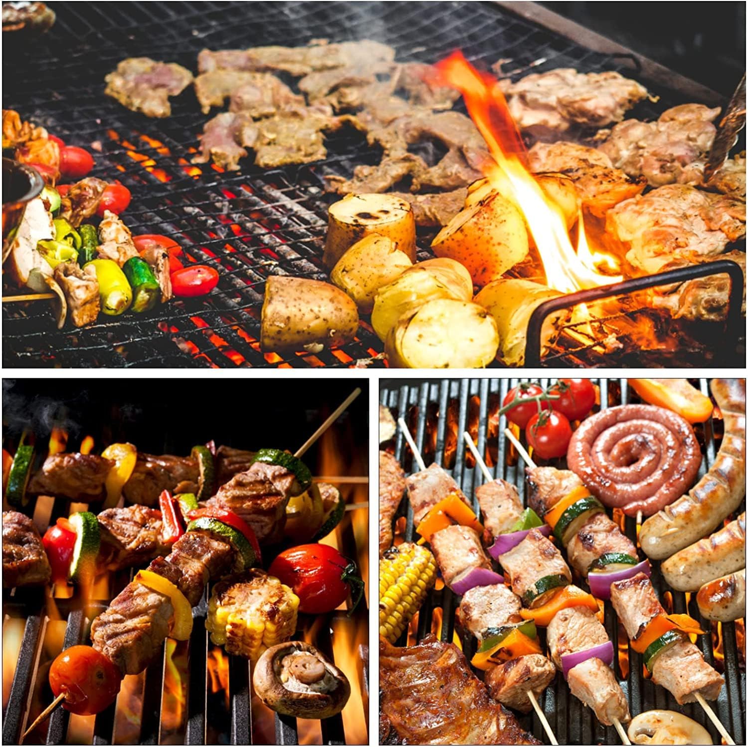 Barbecue Carbone Portatile per 2-6 Persone, Barbecue Grill, BBQ Griglia in Acciaio a Carbone Pieghevole Portatile per Picnic, Viaggi, Patio o Campeggio in Giardino (43 x 29x 23 CM)