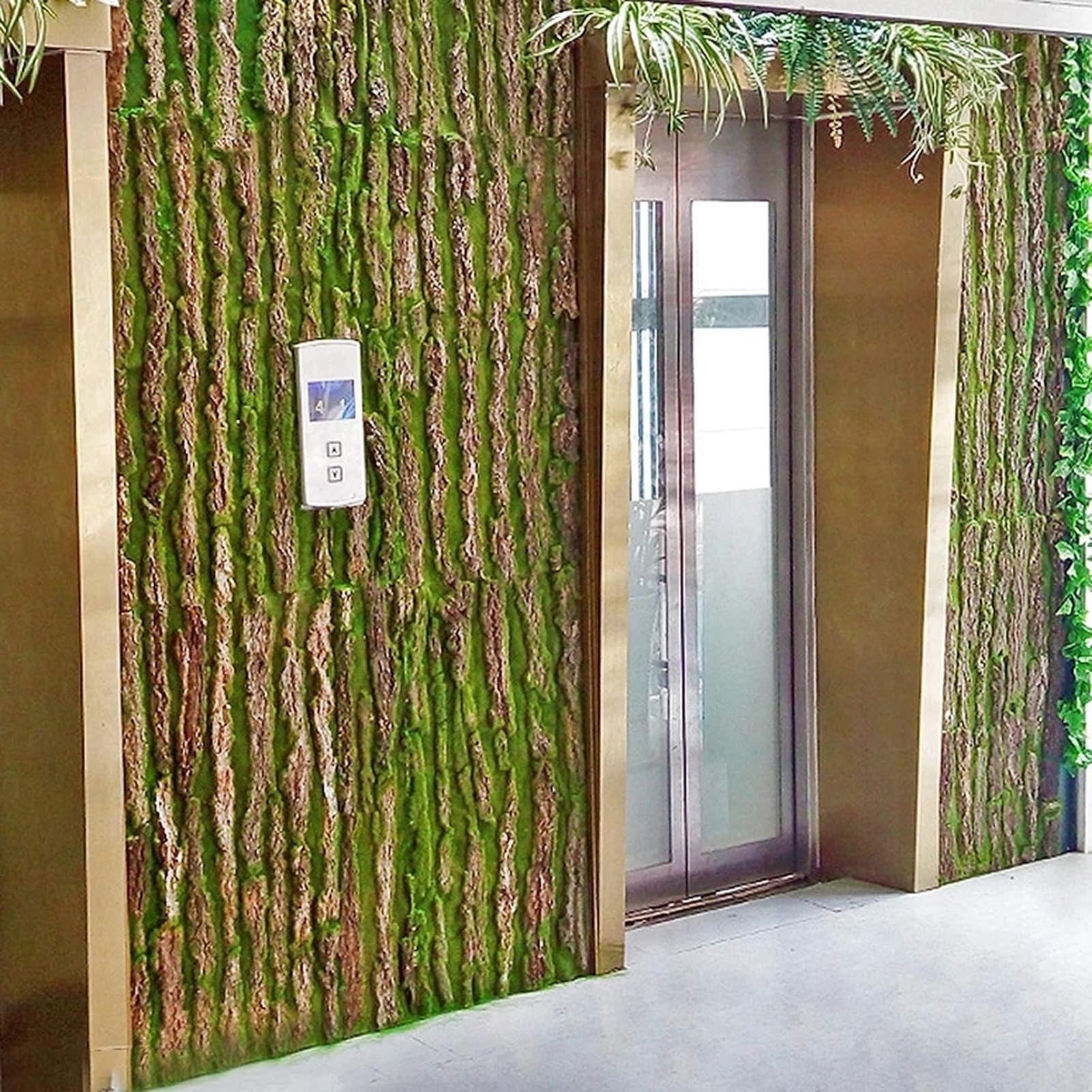 Musgo Artificial Decoración de Pared de Planta de Musgo Artificial, Fondo de Terrario de Corcho para Reptiles, Césped Artificial para Manualidades, Patio Balcón Paisaje Suministros Florales Falsos ( S