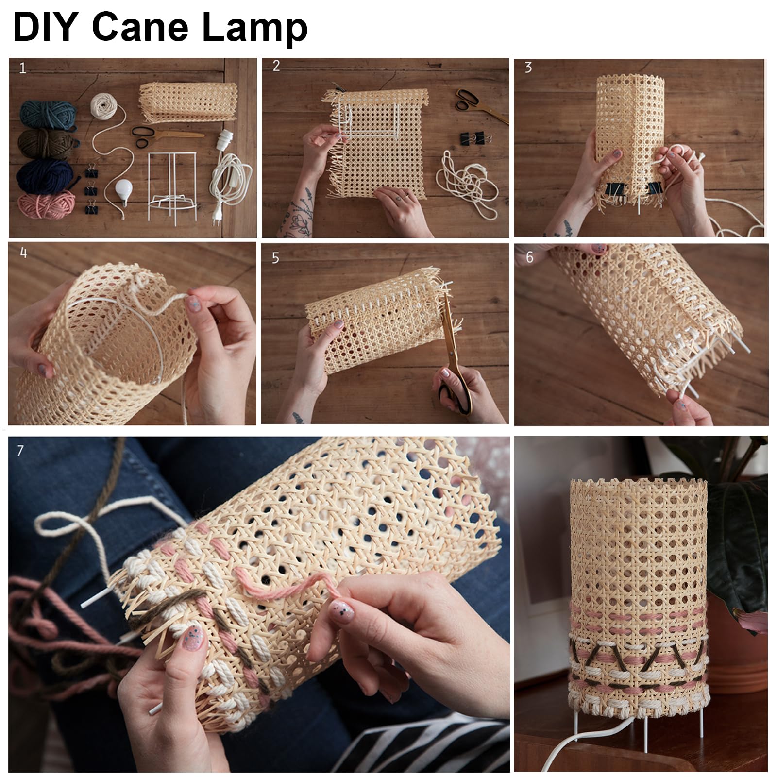Rotolo Di Rattan Sintetico 1m X 35 Cm | Foglio A Rete Per Caning, Riparazione Mobili E Fai Da Te, Anti-muffa - 2