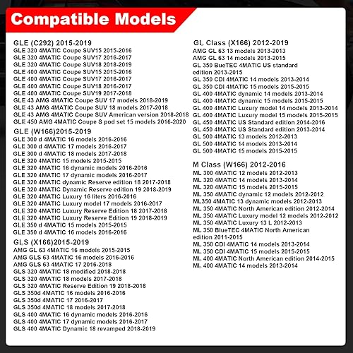 Miniatura 5 de Bomunik Servo motor de freno de estacionamiento de 2 piezas para BenzGL-CLASS (X166) GLE (W166) GLS (X166) Clase M (W166) 2011-2015 Reemplazo #