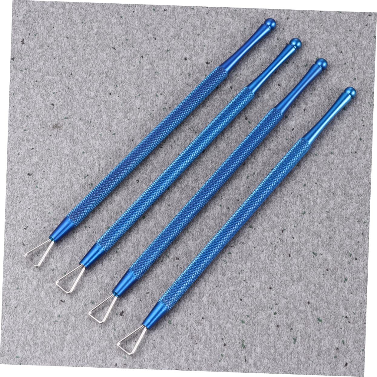 KALLORY 12 pcs Peeler Gel Rose Steel Bulk Tools Art Practical Fingernails Beauty Toenails Polish Pusher Fingernail and Blue Tool Removal Remover Remove Polishblue Bowl
