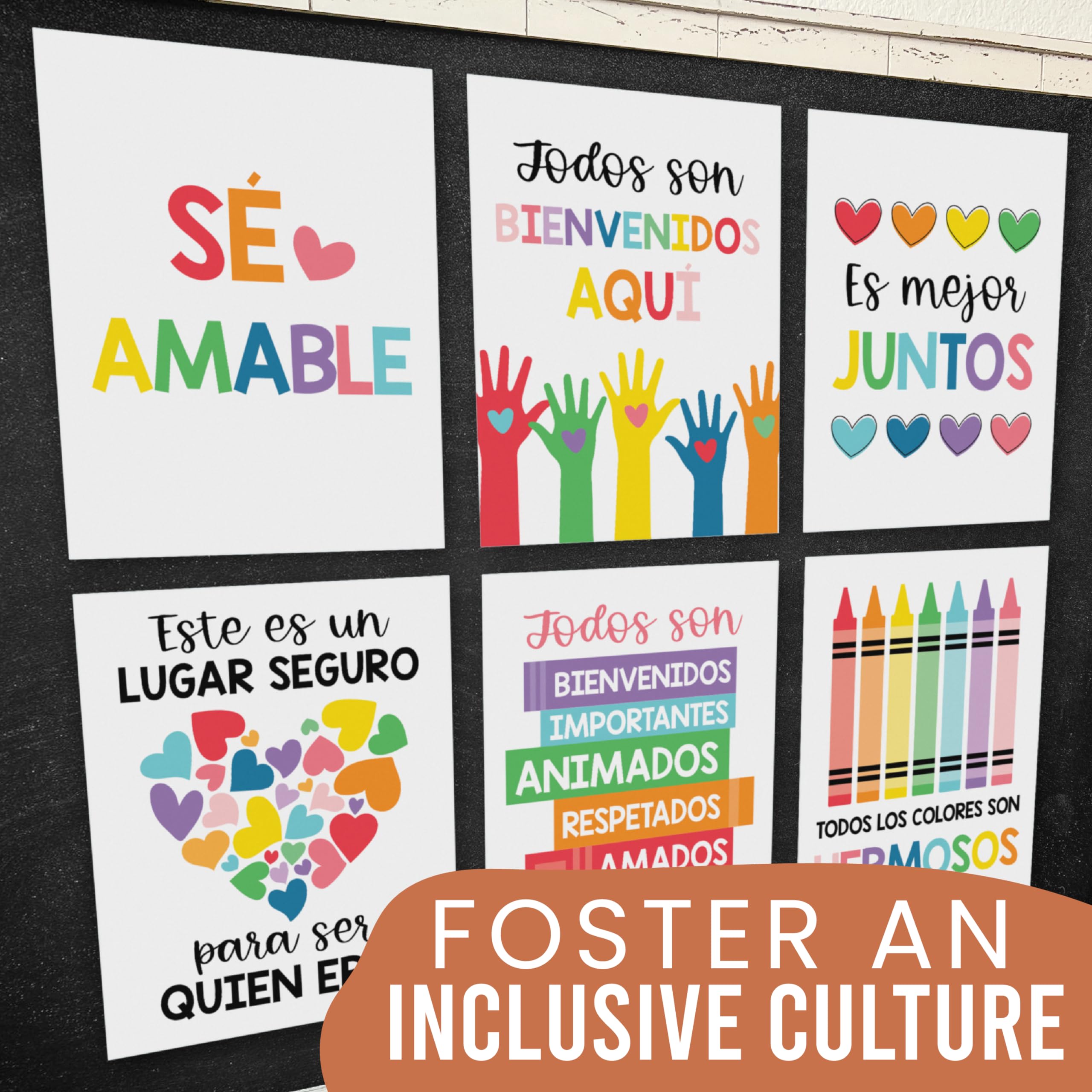 Bilingual Classroom Decor Hadley Designs Spanish Learning Posters - 12 ...