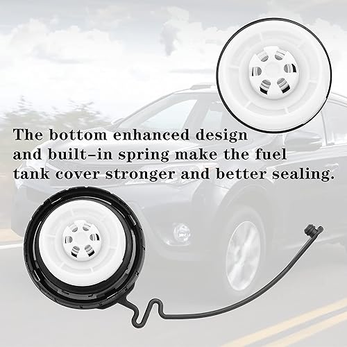 Miniatura 4 de Tapa de gasolina 77300-06040 para Toyota 4Runner Avalon Camry Corolla Fj Cruiser Highlander Land Cruiser Matrix Sequoia Sienna Tacoma Tundra Venza,