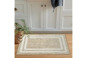 OJIA | Washable Thin & Non-Slip Entryway Rug