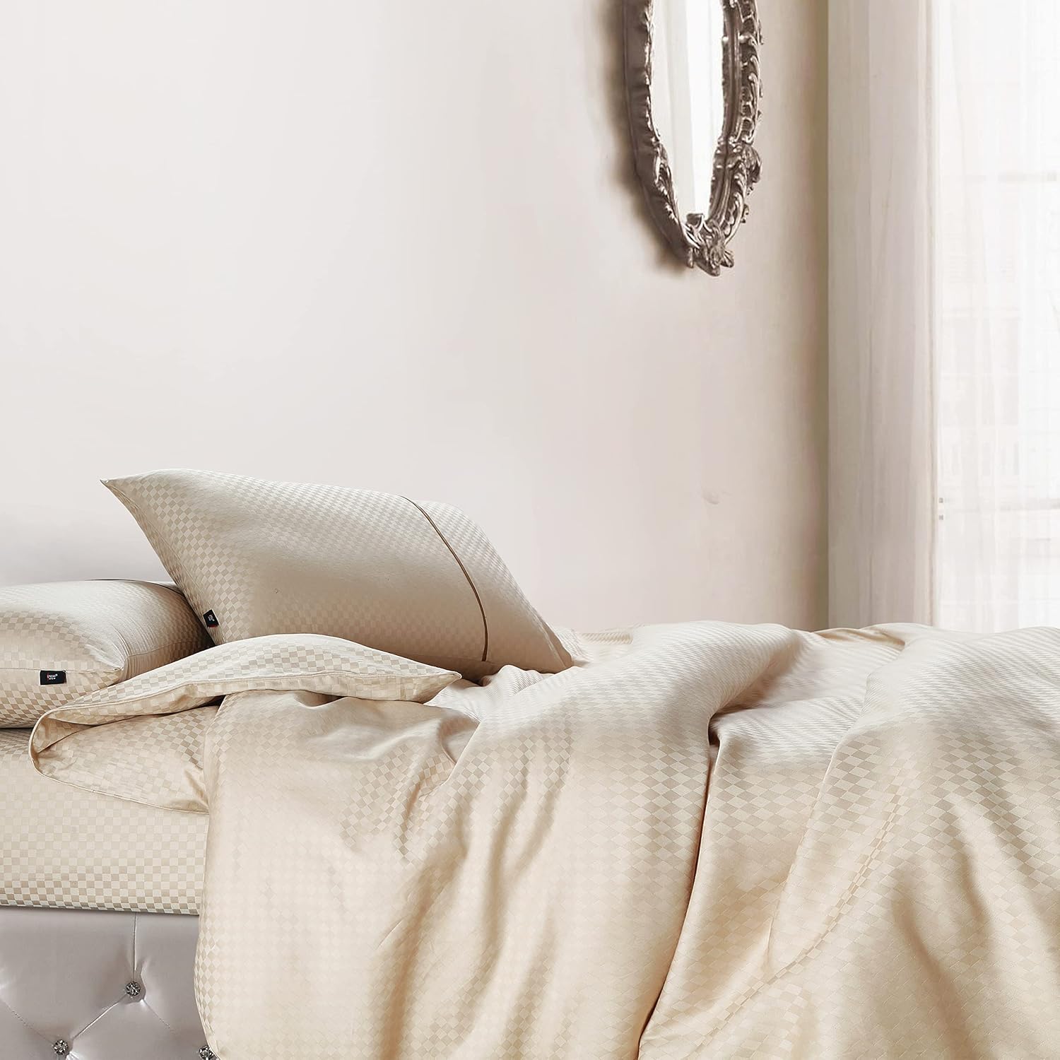 Buy SPREAD SPAIN Oxford Cotton 400 Thread Count Soft Comfort Morden