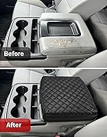 Vista 7 de Funda para reposabrazos de consola central para Chevy Silverado y GMC Sierra 1500 2500 3500 2014-2018, cuero vinílico, accesorios de ajuste