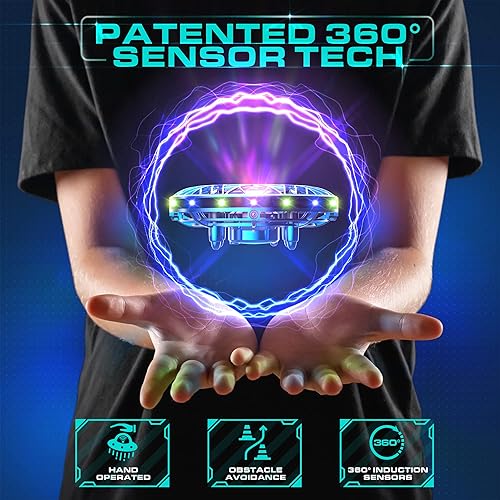 Miniatura 6 de Force1 Scoot Pro - Dron manual y Tornado + ContrCar remoto para niños - (1) Sensor de movimiento manos libres Hover Mini Drone y (1) Carrito de