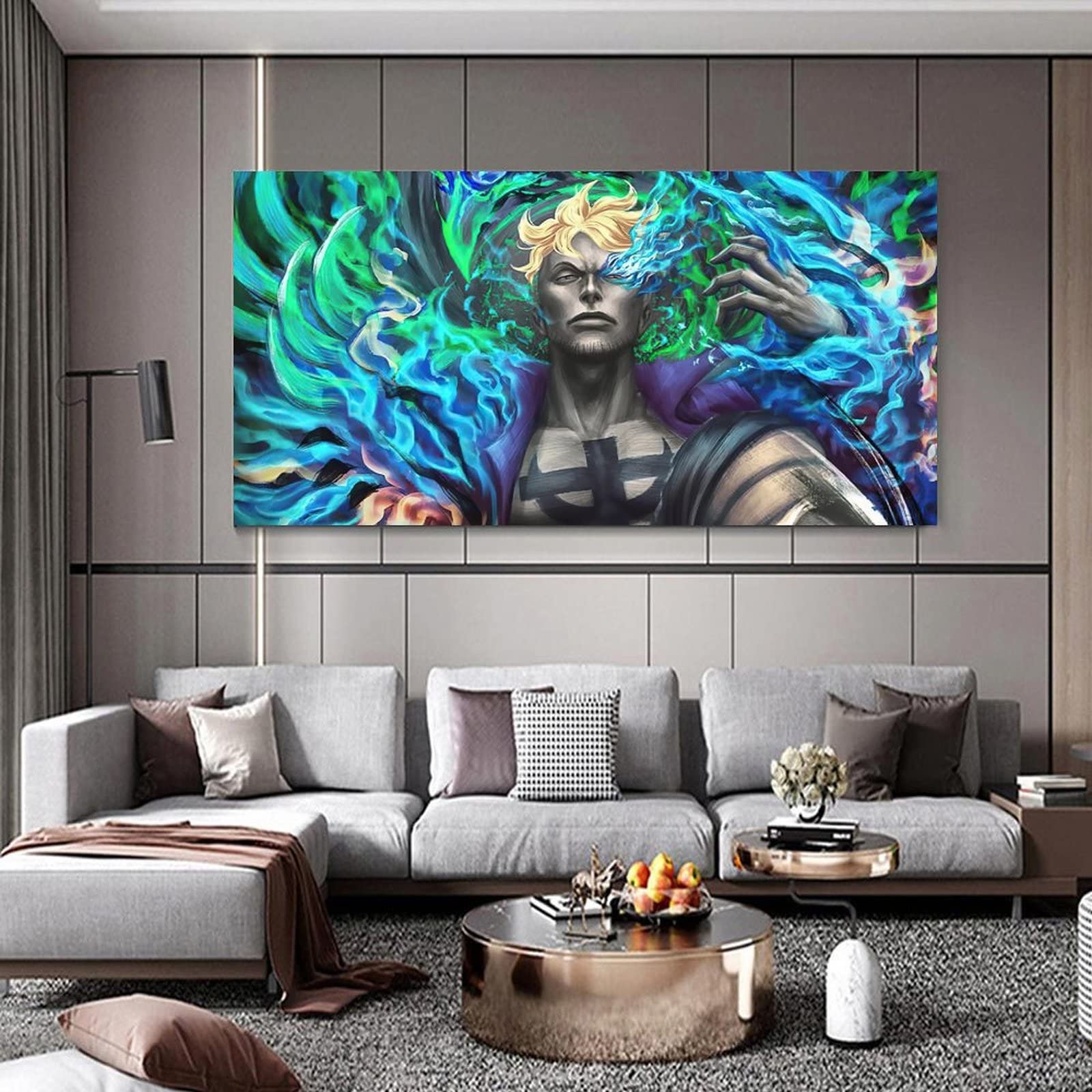 Anime Poster Canvas Wall Art Anime One Piece Phoenix Marco Artwork