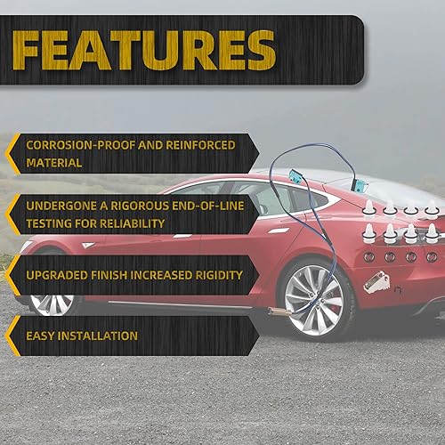 Miniatura 3 de Dasbecan Kit de reparación de manija de puerta actualizado compatible con Tesla Model S 2012-2017 con micro interruptor de arnés de paleta, clips de