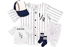 1/2 Way to First Baseball Onesie
