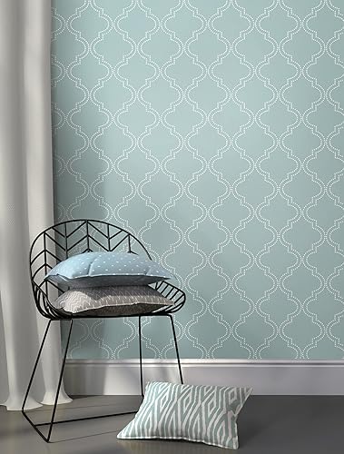 Miniatura 2 de Papel tapiz adhesivo con diseño de cuadrifolio de Brewster, NU1826