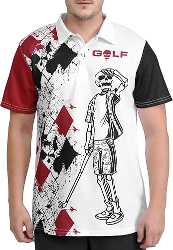 Miniatura 4 de HIVICHI Golf Shirts for Men Funny Golf Shirts for Men Golf Outfits Golfing Gifts Golf Lover