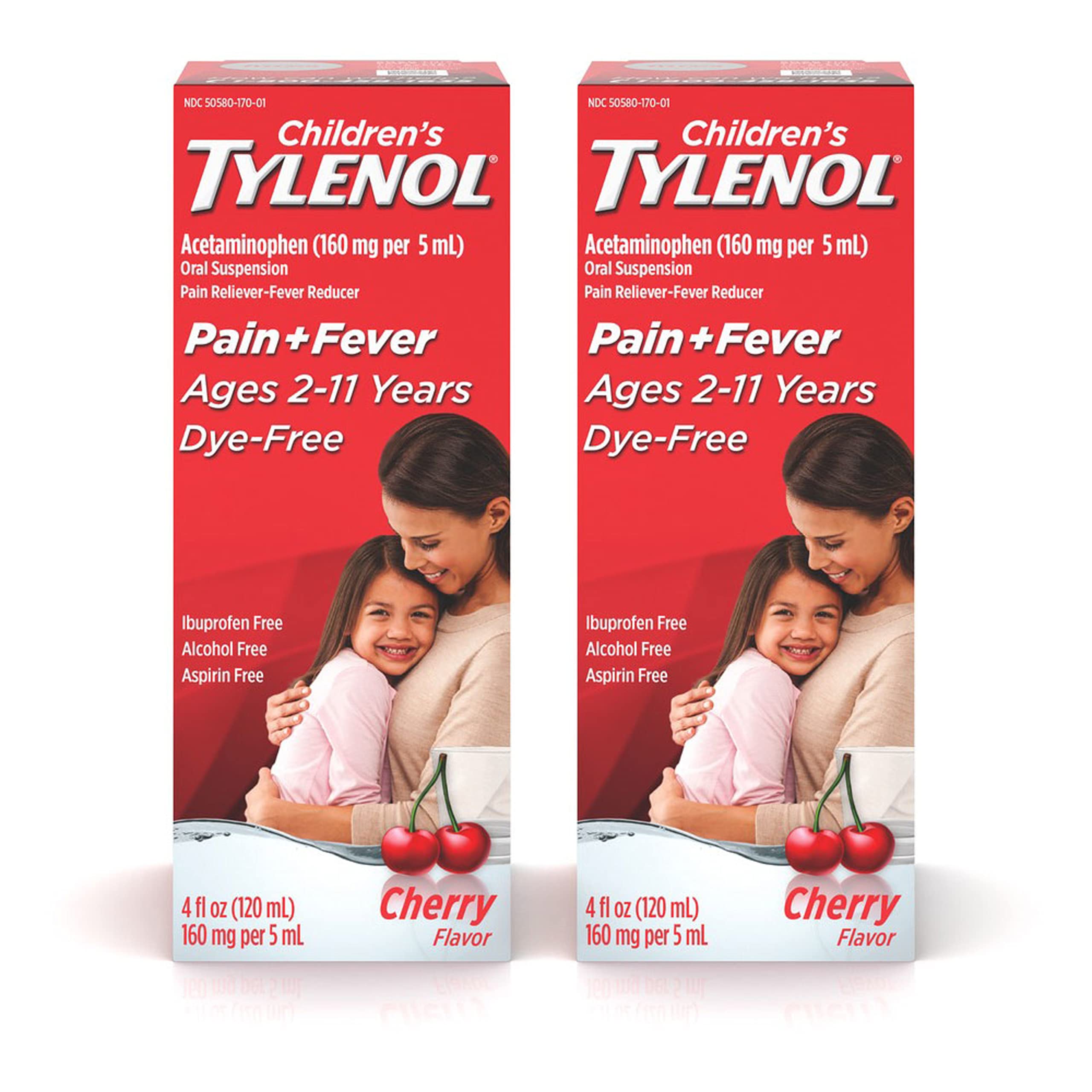 Buy Children's Pain + Fever Medicine with , DyeFree Cherry, 4 fl. oz