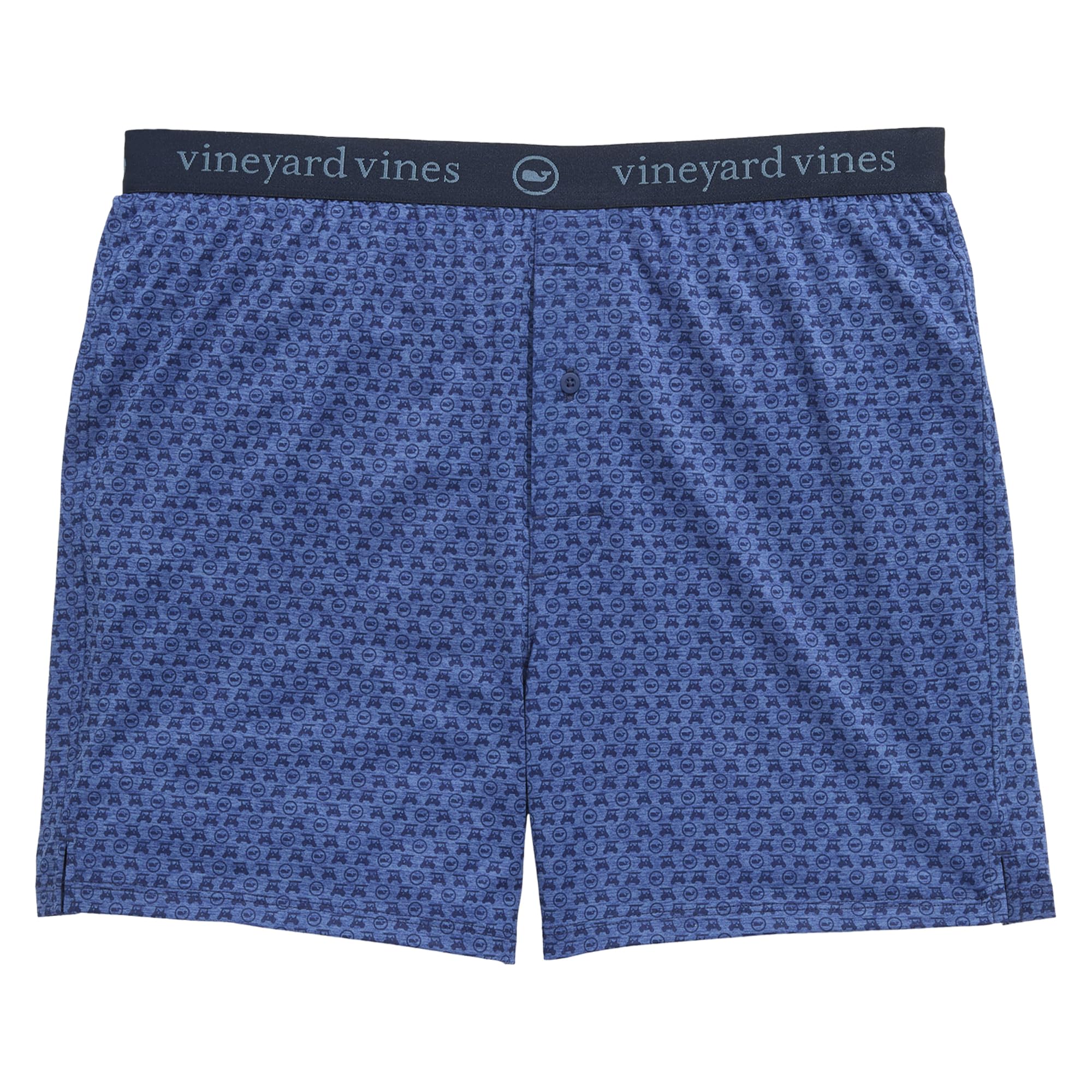 vineyard vines Men's Sankaty Boxers, Golf Cart Blue Depth, M