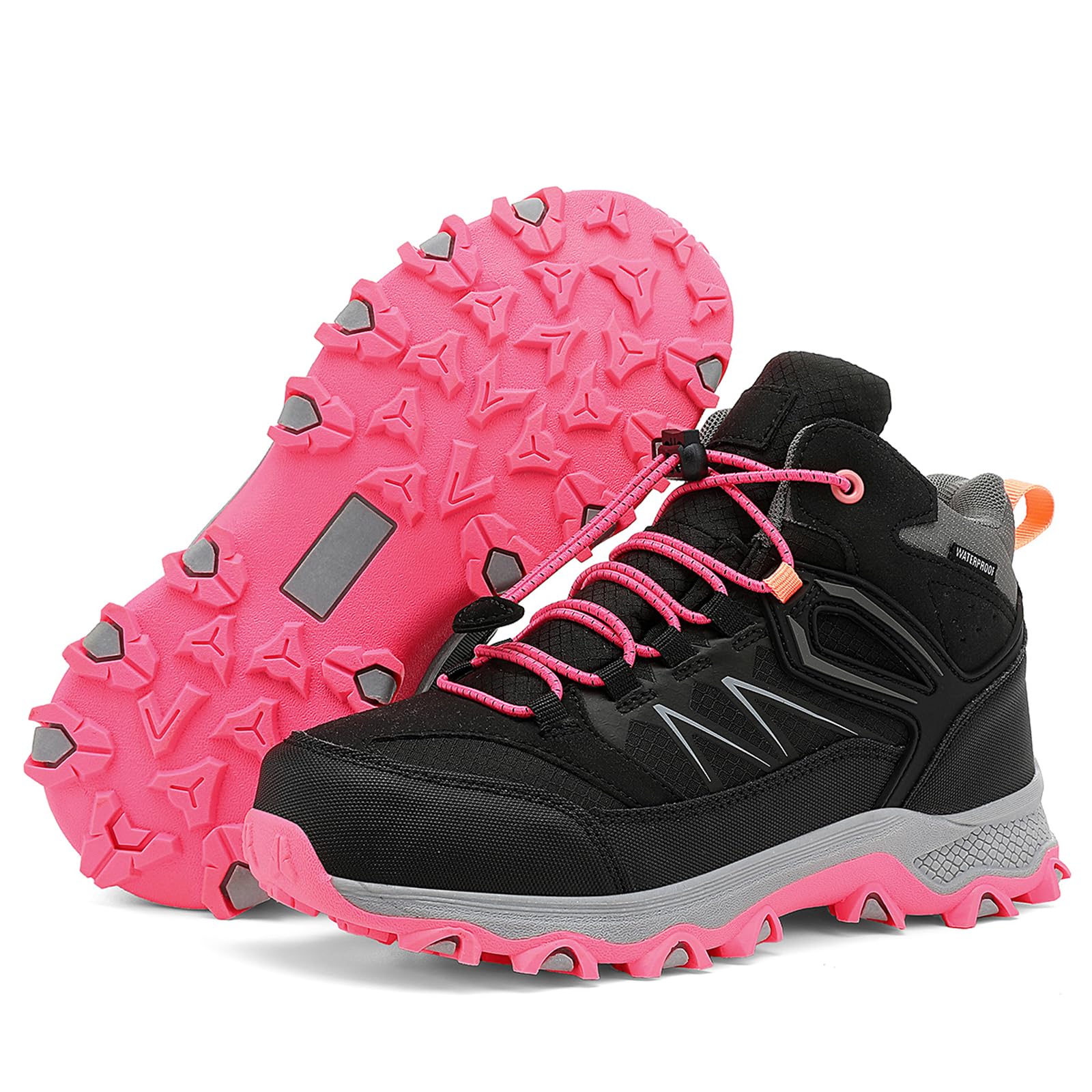 Kinder Wanderschuhe Jungen Wasserdicht Trekking Wanderstiefel Bequem Leichter Mädchen Outdoor rutschfeste Turnschuhe Trekkingschuhe Four Seasons Schuhe EU 31-39