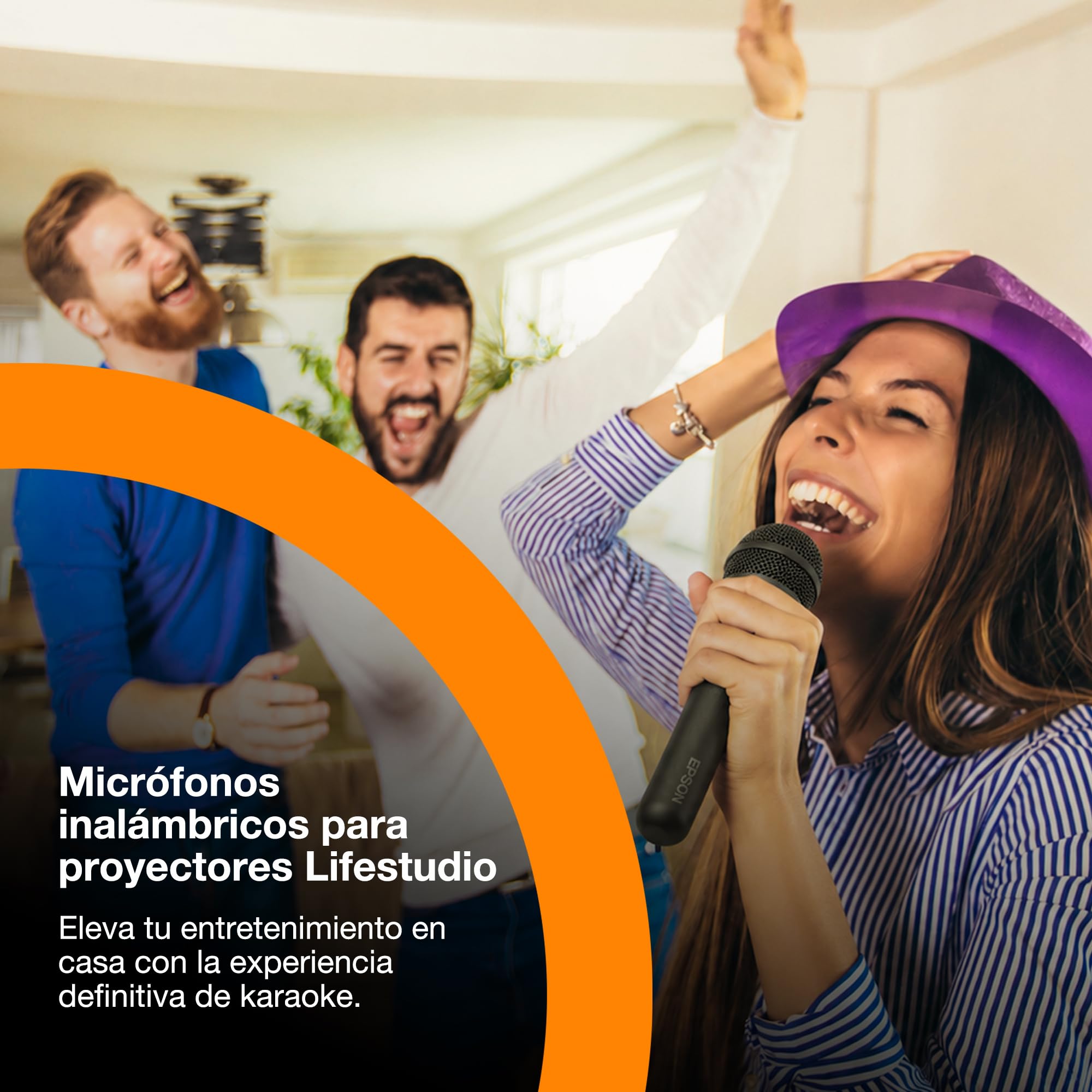 Epson Lifestudio Grand EH-LS670W | Proyector láser Smart TV de distancia ultracorta | 4K Pro‑UHD | 3600 lúmenes | Imágenes con IA | Sound by Bose | Google TV | Hasta 120″ | Garantía de 5 años | Blanco