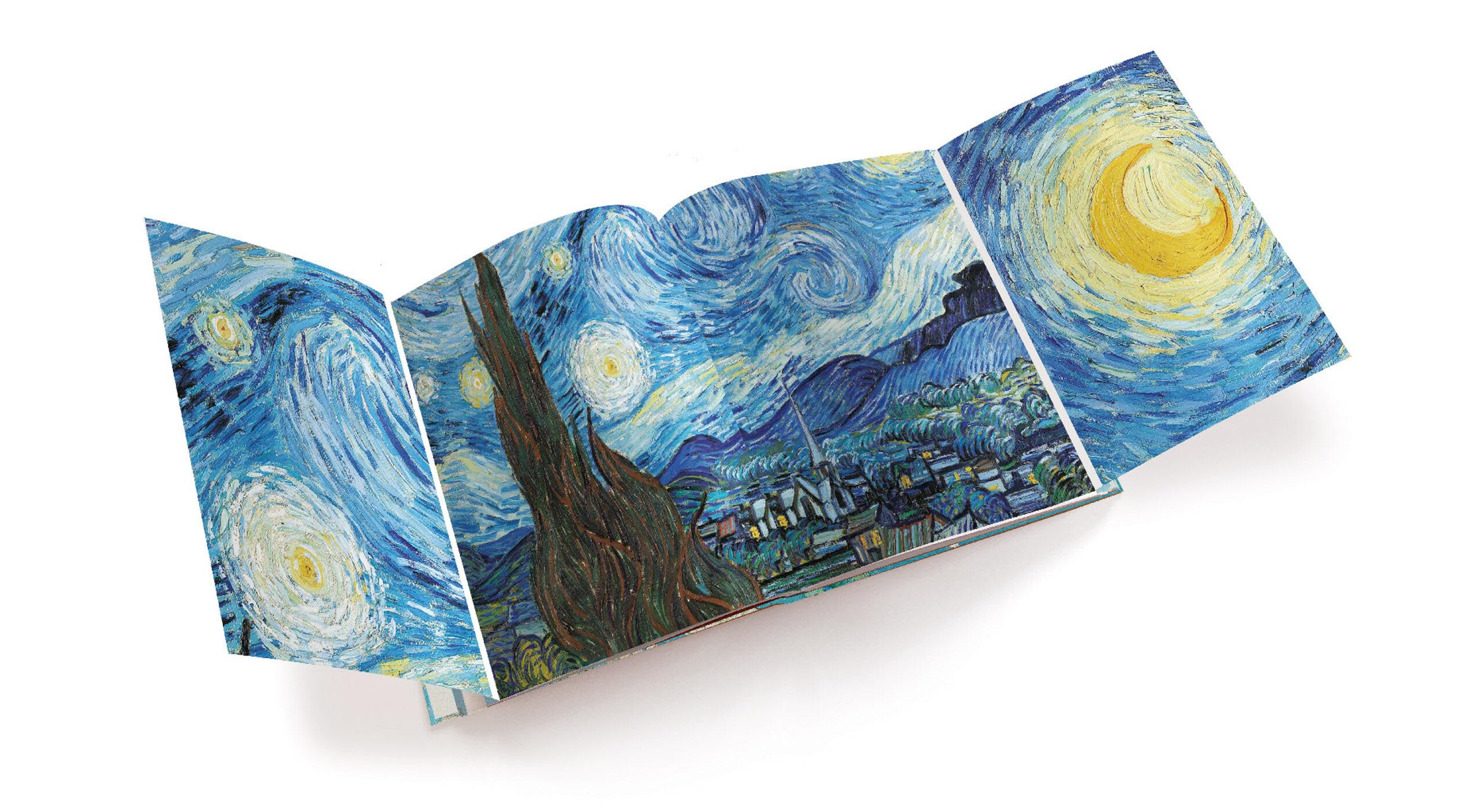 Van Gogh: Meisterwerke - Kunst groß im Bild - Seine Hauptwerke in einer attraktiven Leinenausgabe mit Motiv-Farbschnitt und sechs opulenten Ausklapptafeln (Meisterwerke im Großformat, Band 1)