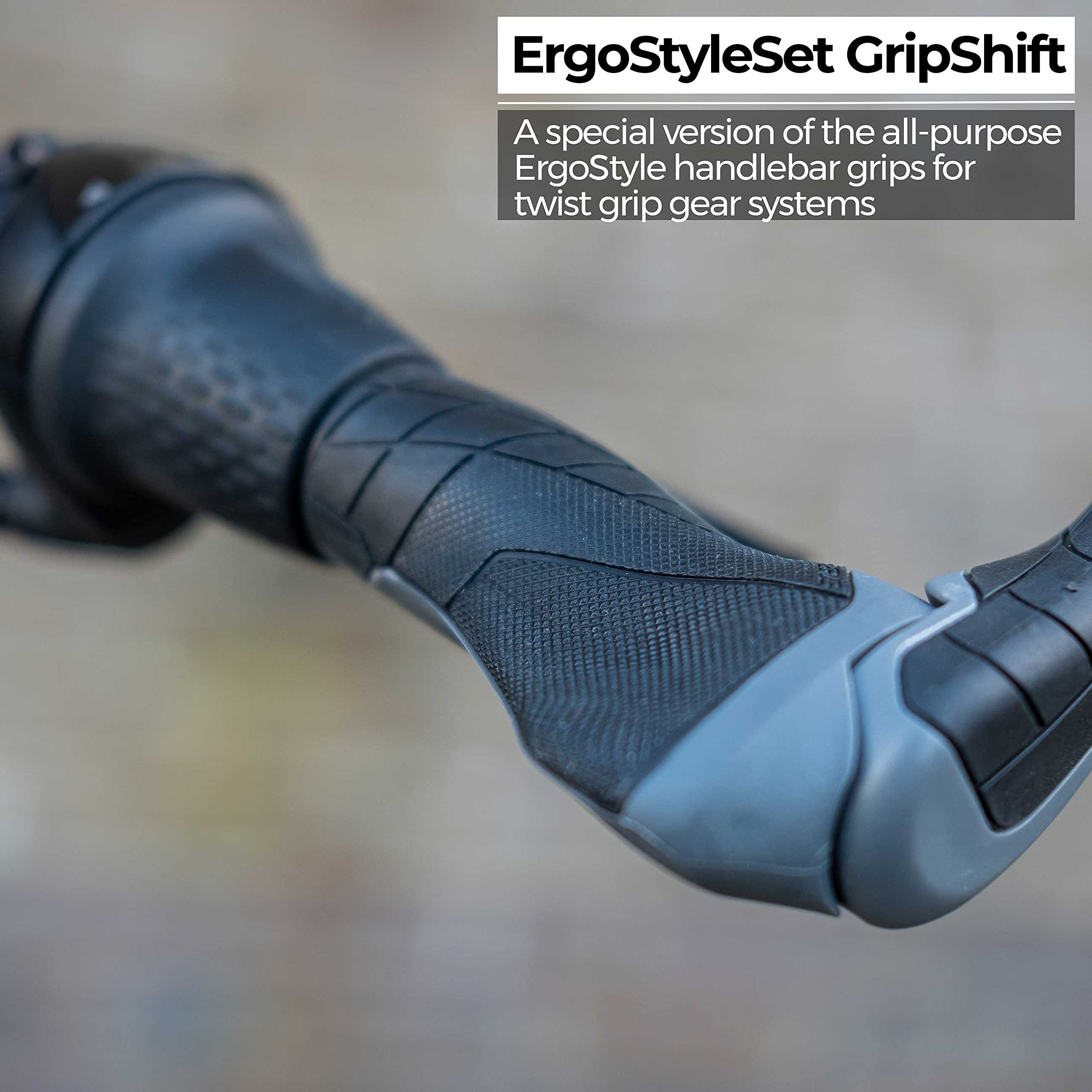 BBB Cycling Bike Lenkergriffe für Twist Grip mit Fahrradstangenenden 85mm rutschfestes ergonomisches Weichgel für Mountain Urban Bikes E-Bikes ErgoStyleSet BHG-88