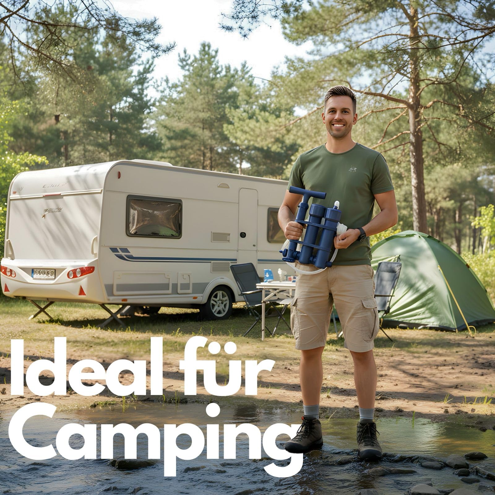 Aora Hydrosolve Filtr do Wody Outdoorowej - Pompa i Technologia Ultrafiltracji - Survival, Kemping, Wyposażenie Awaryjne - Uzdatnianie Wody Pitnej na Zewnątrz