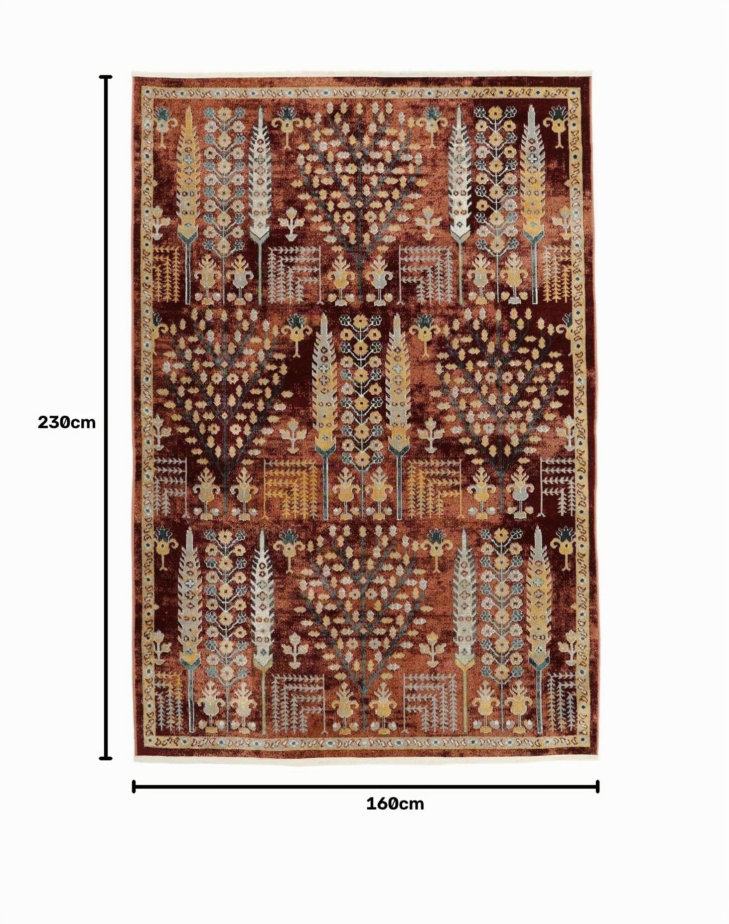 RugVista Razavi Teppich, 160 x 230 cm, Rost