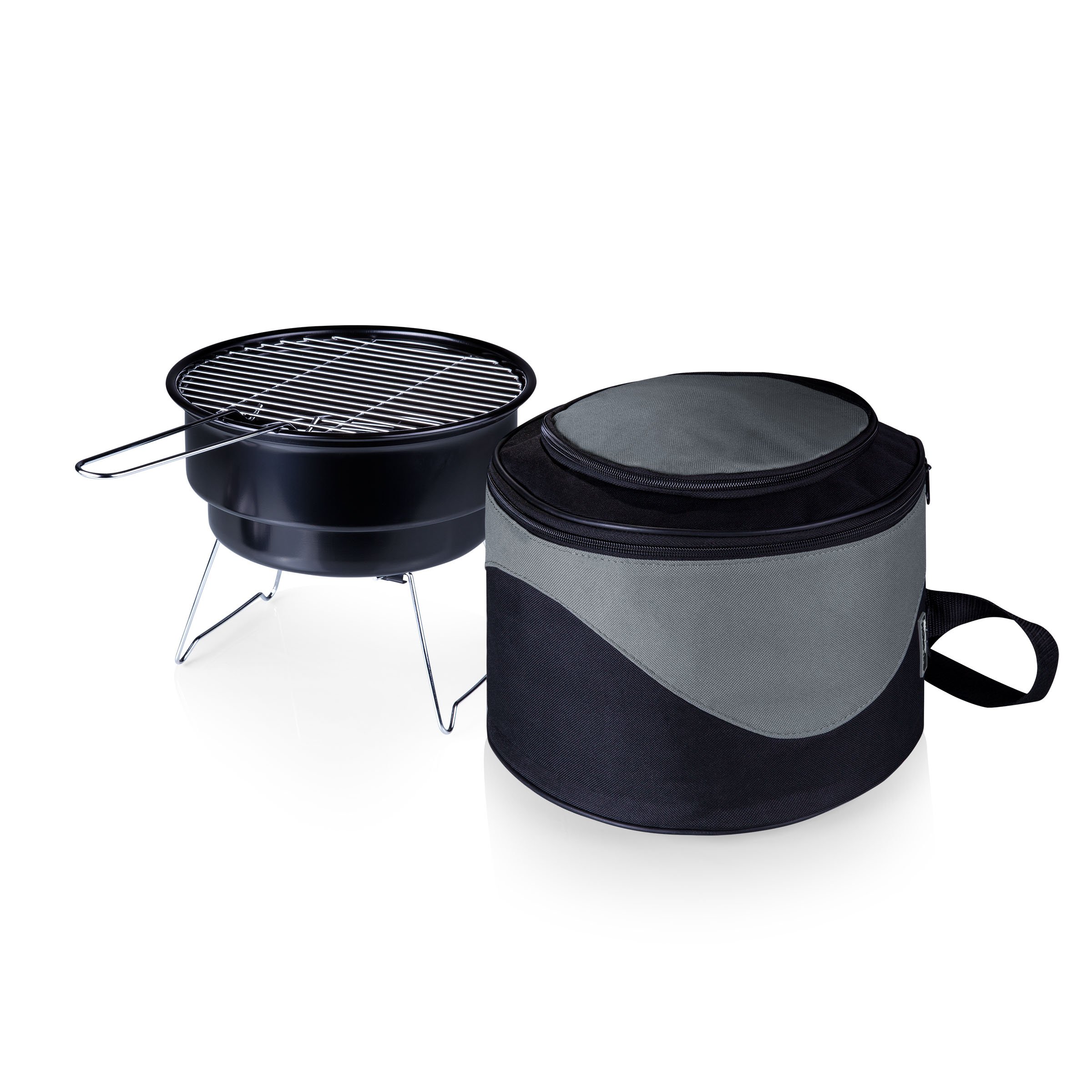 PICNIC TIMEONIVA - a Brand Caliente Cooler Tote with Charcoal BBQ
