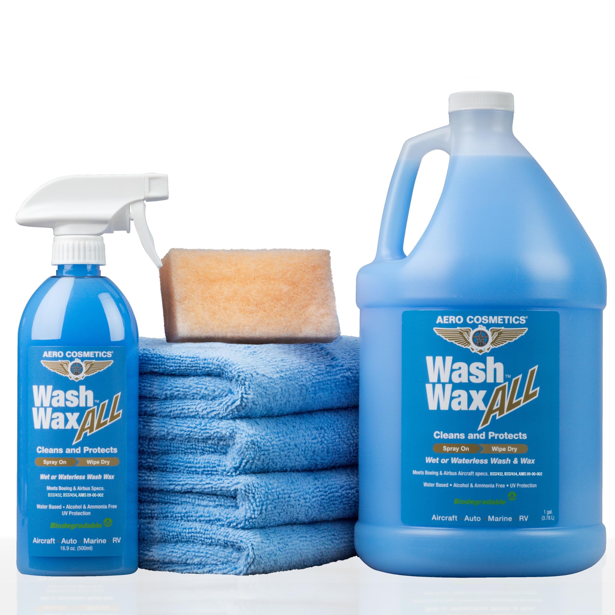 Aero Cosmetics Wash Wax ALL Waterless Car Wash Kit