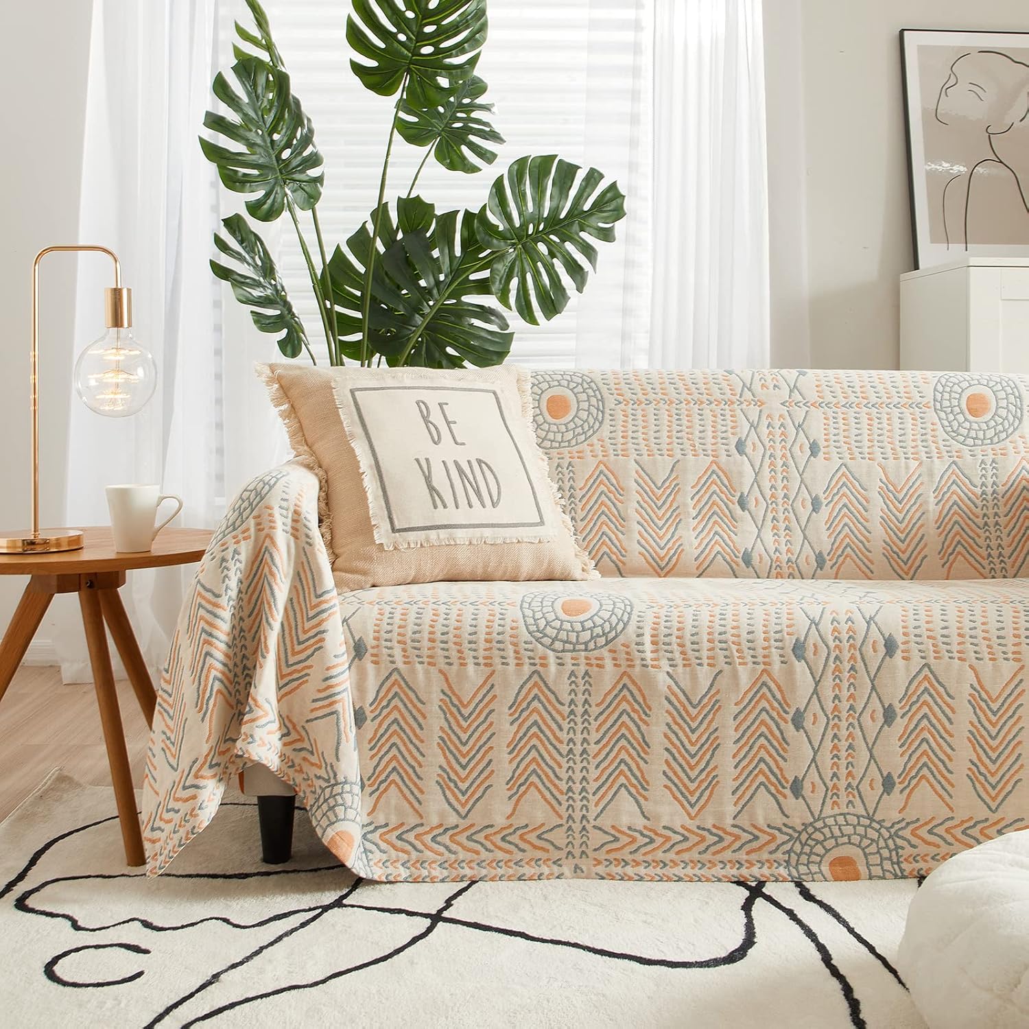 Boho Couch Cover Small Furniture Covers for Sofa and