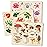 QUOKKA Wooden Puzzles for Toddlers 2-4 - 3X Set Montessori Toys Puzzles for Kids Ages 3-5 - Wood Educational Baby Game 12-18 Months - Gift Learning Mushrooms Flowers Leaves for Boy & Girl 3-5