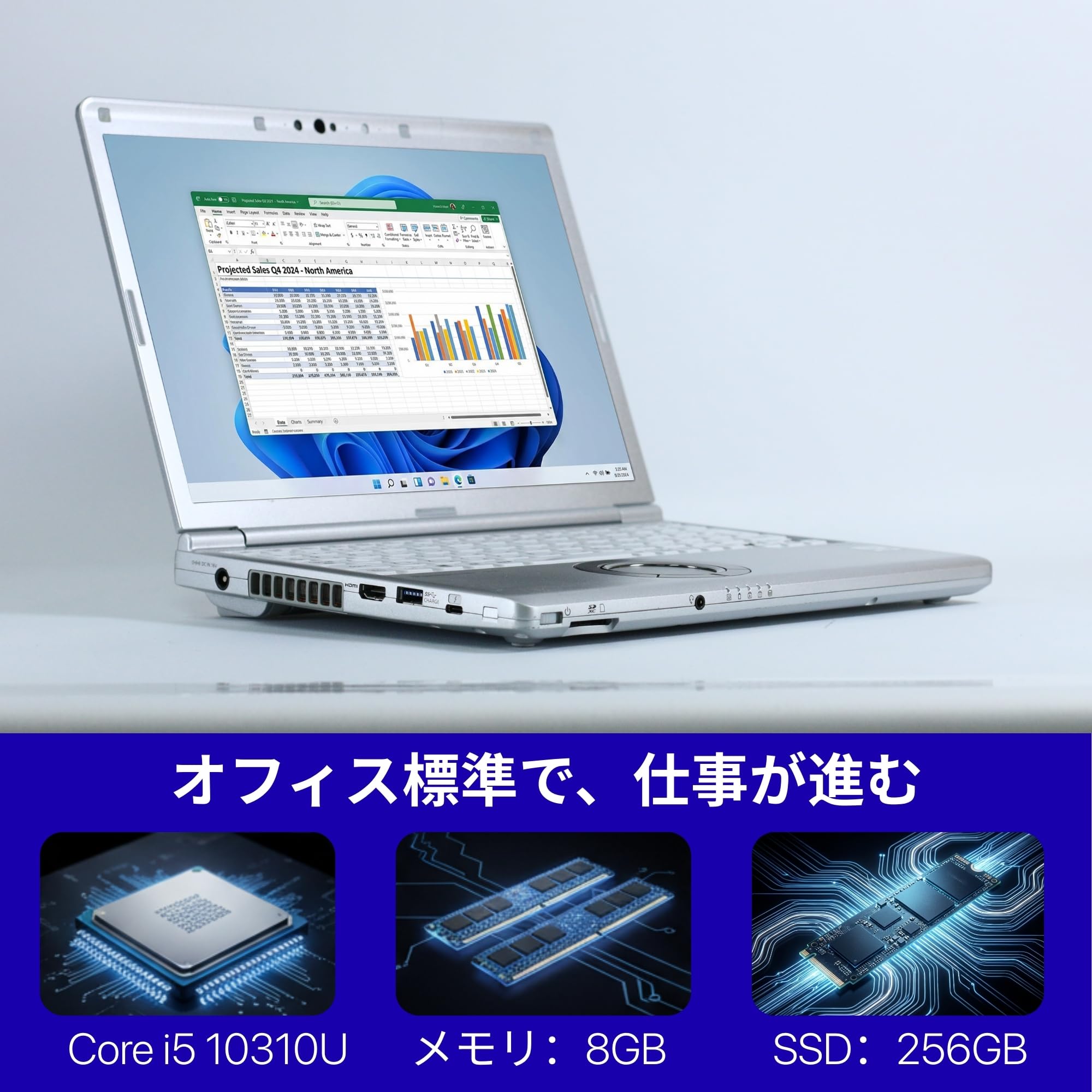 Amazon.co.jp: 【整備済み品】 Panasonic Let's Note CF-SV9, i5
