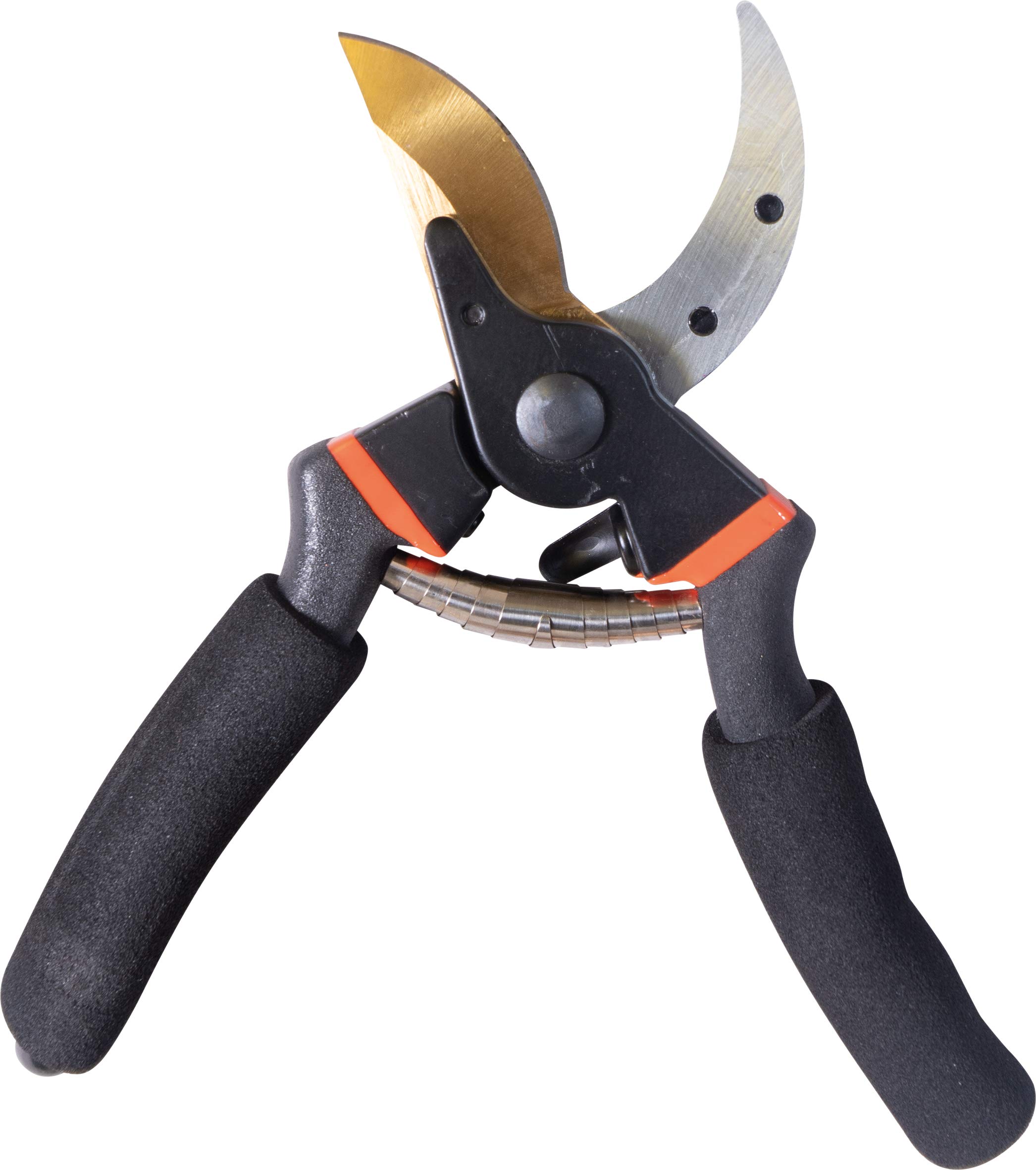 St Helens Home & Garden Pruning Shears/Secateurs With Ergonomic Padded Handles - Strong Titanium Blade For Effortless Pruning
