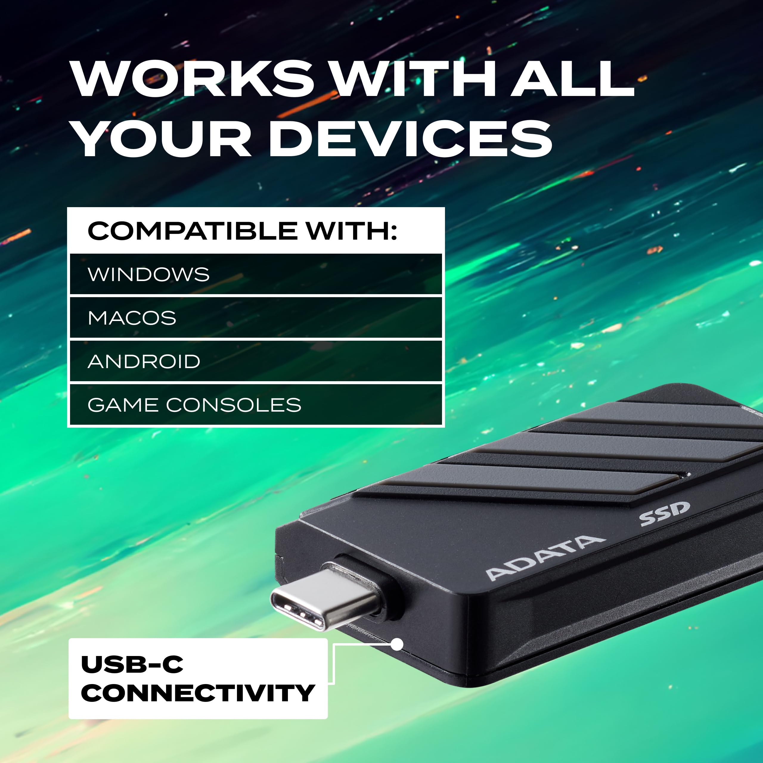 Amazon.com: ADATA SC735 External SSD - 2TB USB 3.2 Gen2 Portable