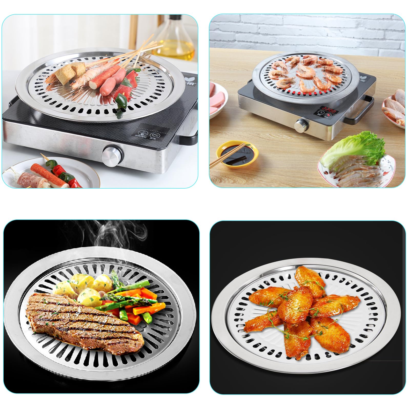 Rösle RS25075 Plaque à Barbecue Ronde 40 cm Fonte