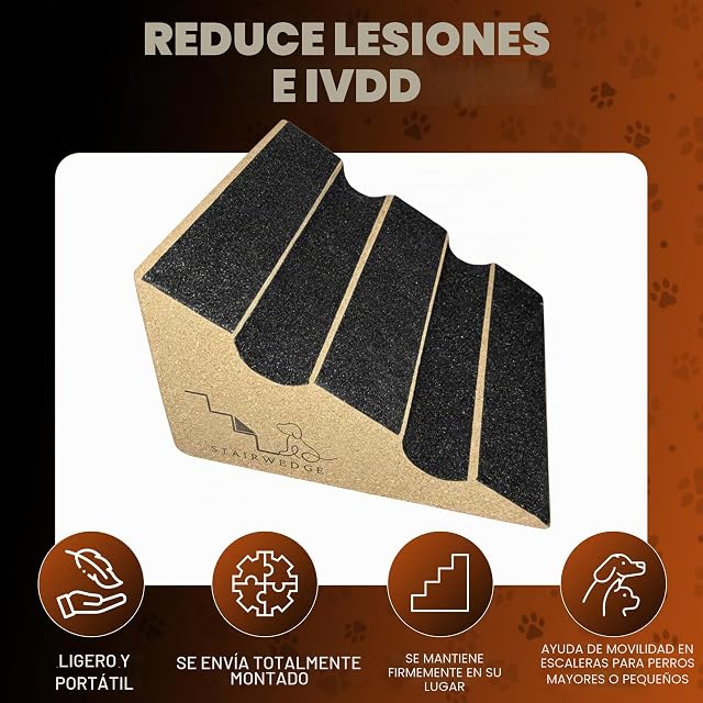 Foto 3 de 8 de Simplifica Las escaleras para Perros, Convierte Las escaleras en una rampa fácil, ecológica, Interior/Exterior